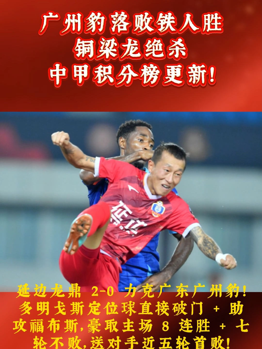 平博体育-关于中甲联赛：广州豹2轮逆转江苏球队，石家庄惨败颓势明显的信息